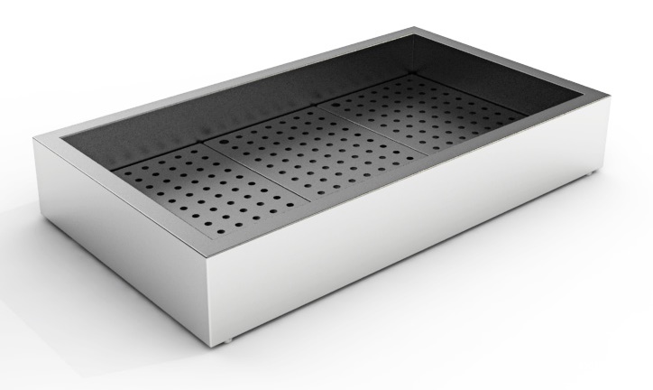 BAC À GLACE PILÉE EN CONSTRUCTION 3/1 GN COMBISTEEL 7013.2710