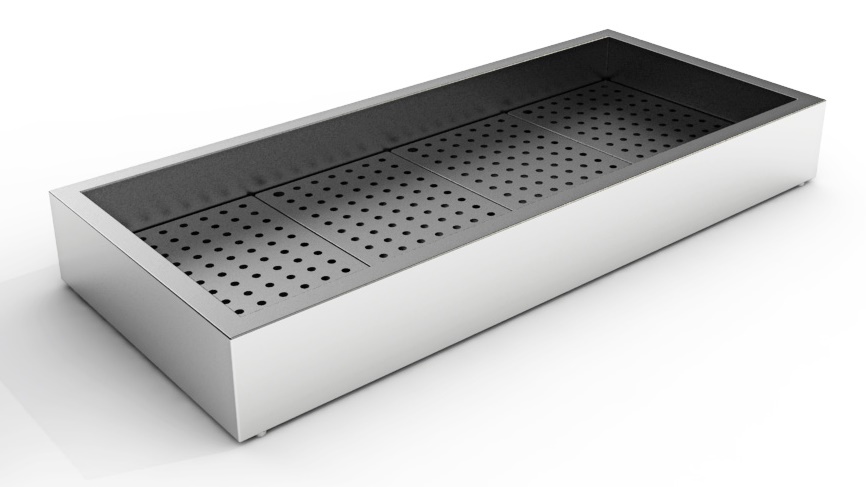 BAC À GLACE PILÉE EN CONSTRUCTION 4/1 GN COMBISTEEL 7013.2715