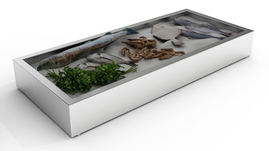 BAC À GLACE PILÉE EN CONSTRUCTION 4/1 GN COMBISTEEL 7013.2715