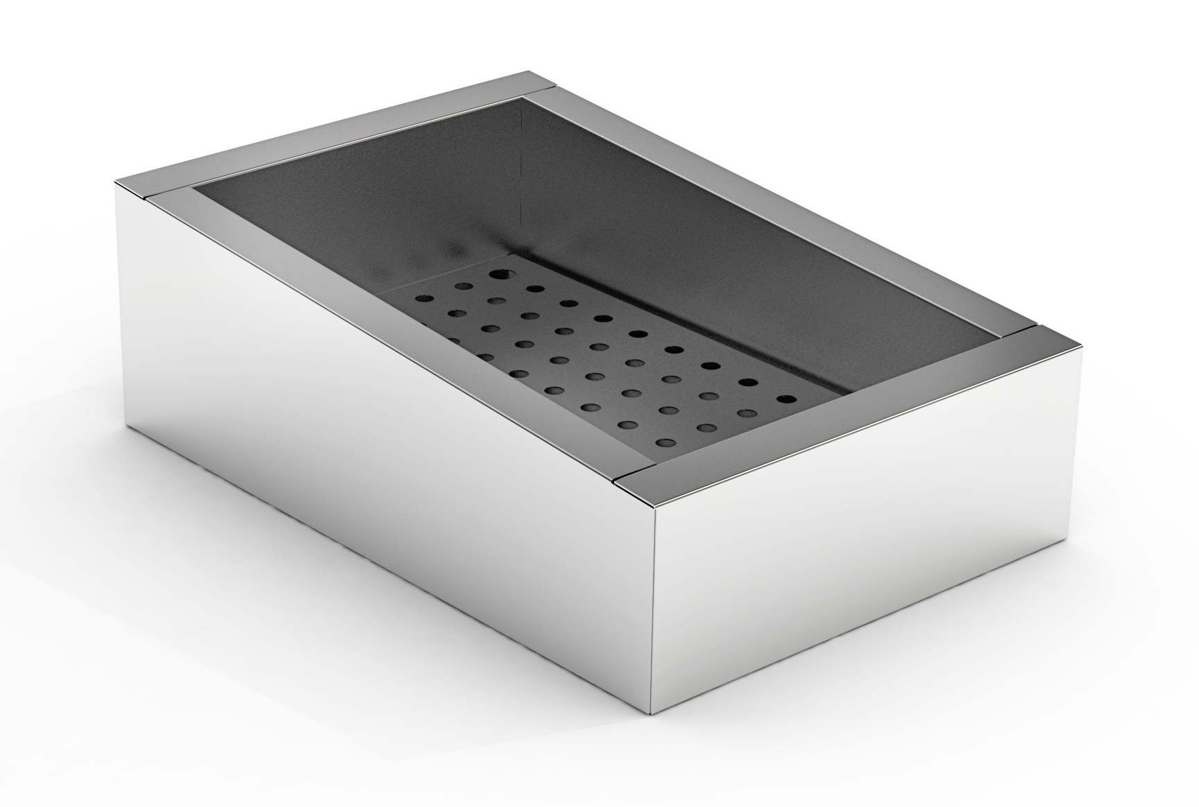 BAC À GLACE PILÉE INCLINÉ 1/1 GN AISI 304  VIDANGE CÔTÉ FONCTIONNEMENT COMBISTEEL 7013.2780