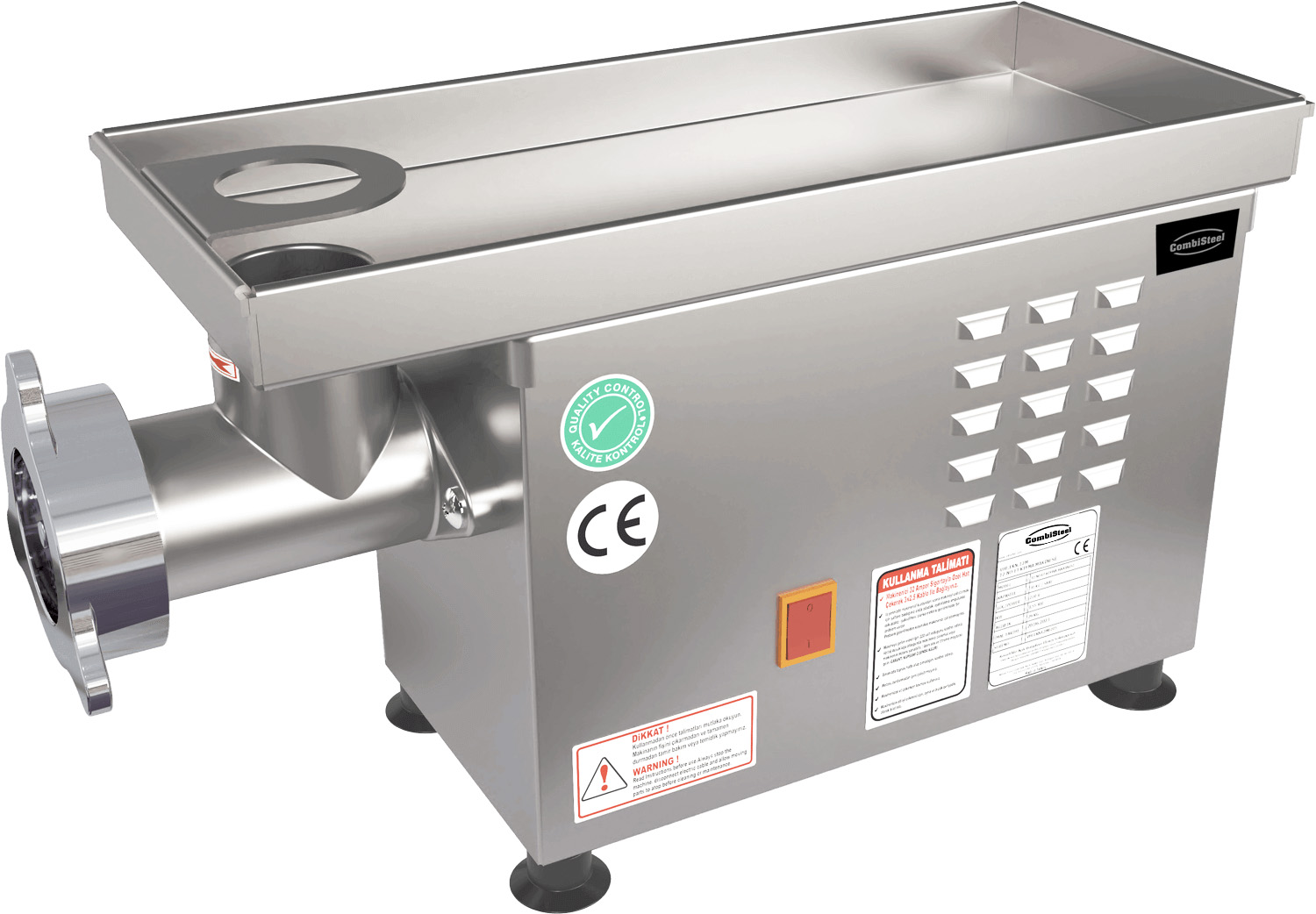 HACHOIR 12 - 75KG/H 230V - AVEC TÊTE FIXE COMBESTEEL 7073.0045