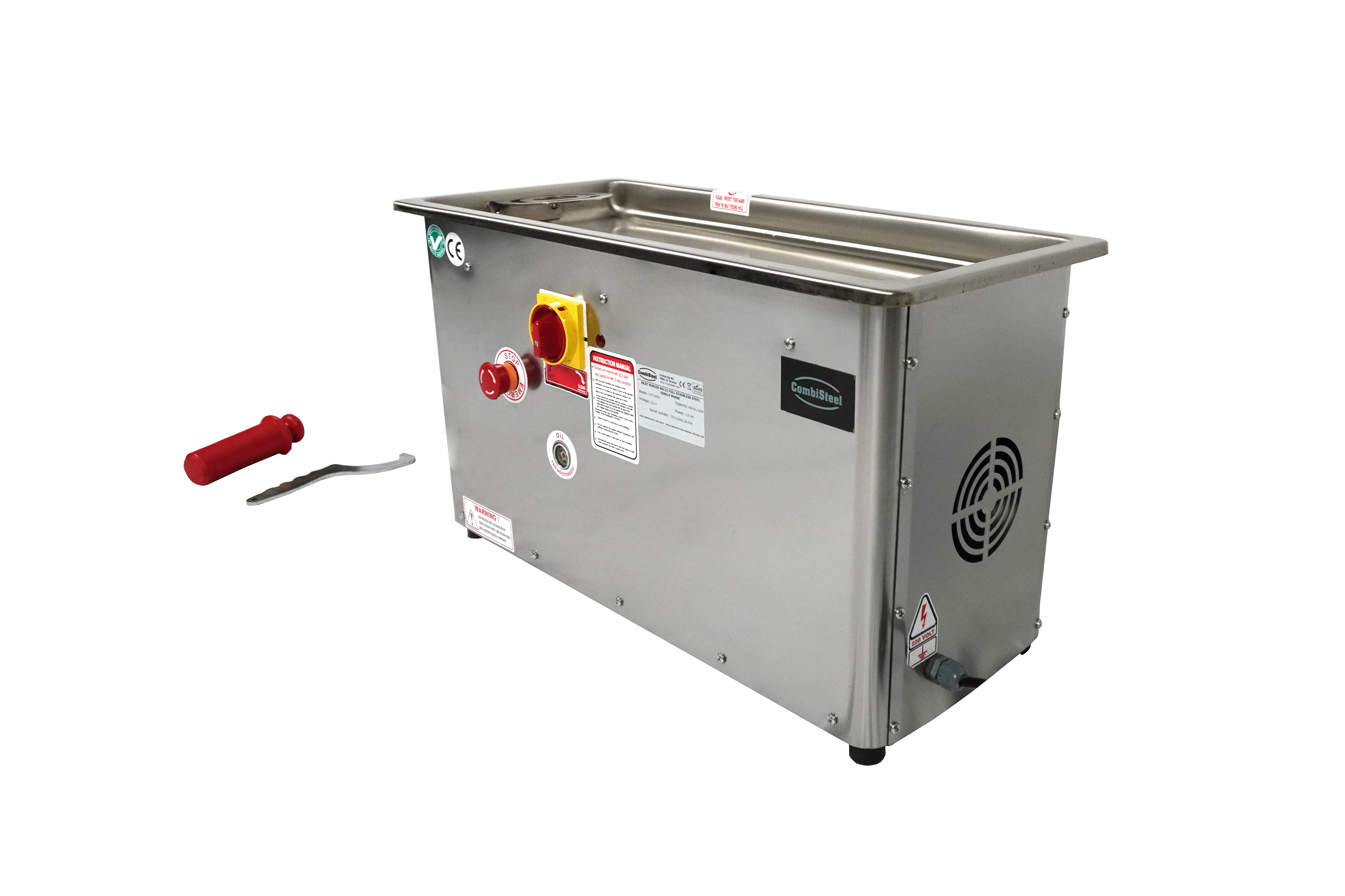 HACHOIR 22 - 450KG/H 230V - AVEC TÊTE FIXE COMBESTEEL 7073.0060