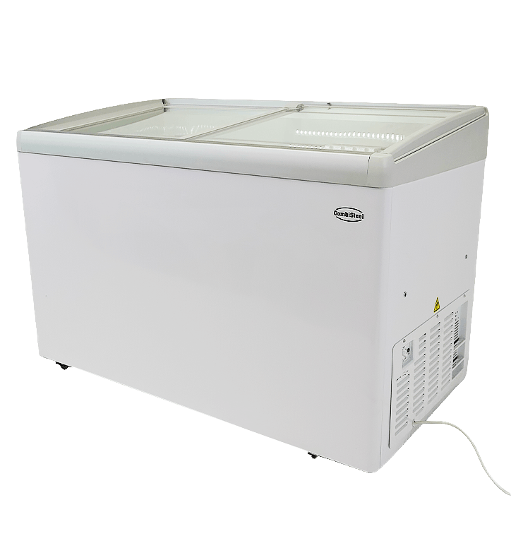 CONGÉLATEUR BAHUT COUVERCLE EN VERRE LOTTE-396 COMBESTEEL 7086.0035