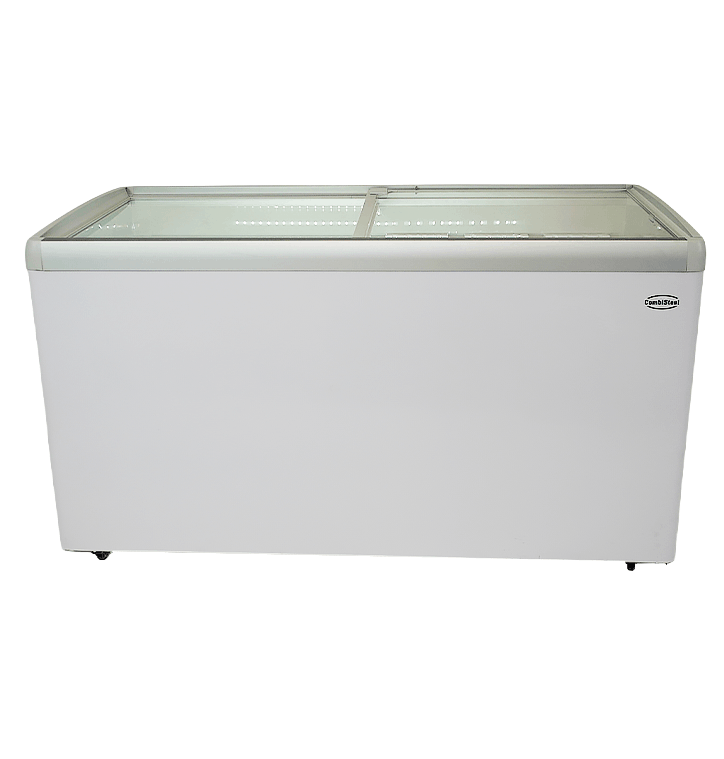 CONGÉLATEUR BAHUT COUVERCLE EN VERRE LOTTE-456 COMBESTEEL 7086.0040