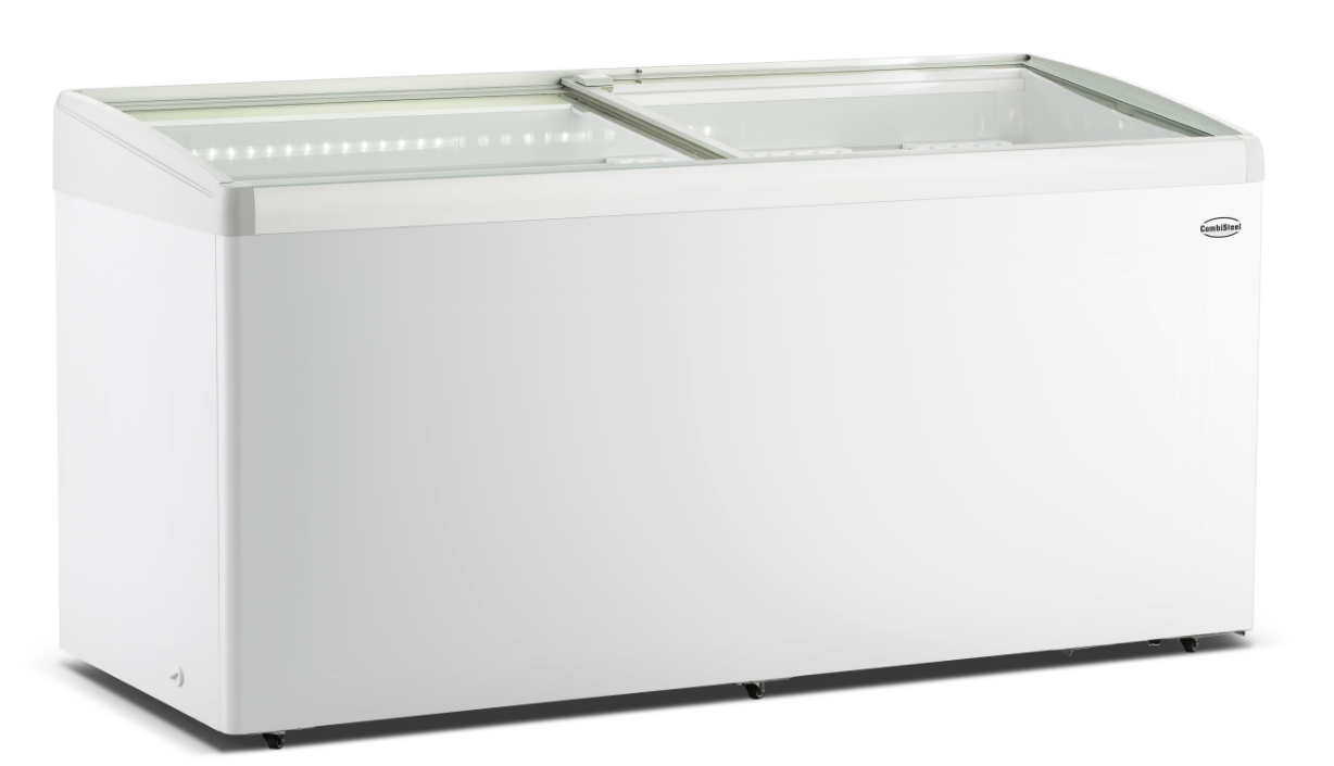 CONGÉLATEUR BAHUT COUVERCLE EN VERRE LOTTE-516 COMBESTEEL 7086.0045