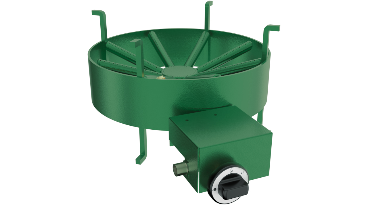 BRÛLEUR À GAZ Ø380 MM 15KW COMBESTEEL 7178.1220