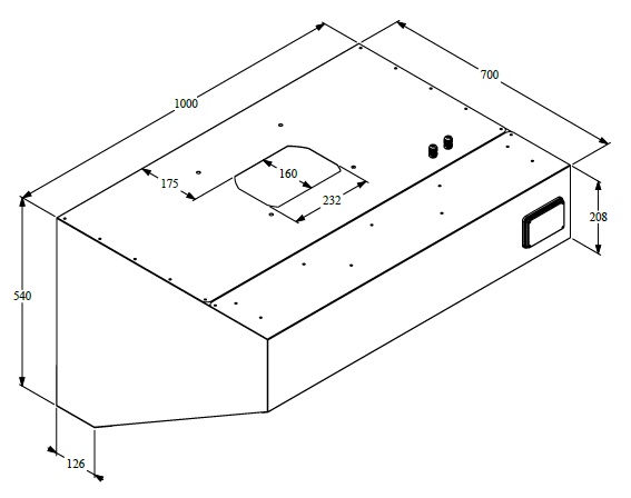 700 HOTTES MURALES COMPLET 1000 COMBESTEEL 7333.0700