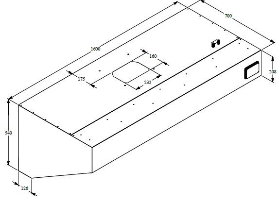 700 HOTTES MURALES COMPLET 1600 COMBESTEEL 7333.0710