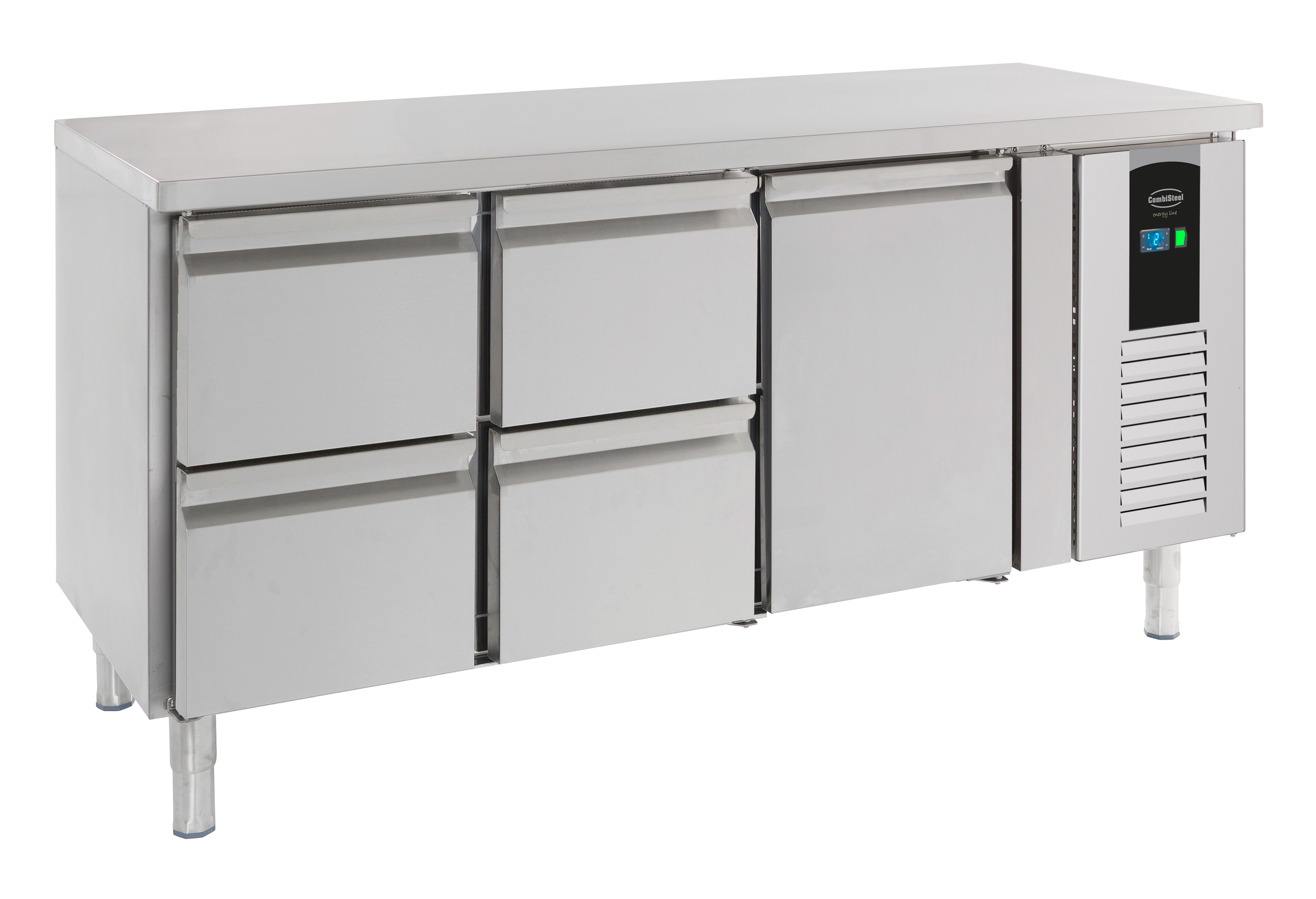 700 TABLE RÉFRIGÉRÉE 1 PORTE ET 4 TIROIRS ENERGY LINE COMBESTEEL 7450.5030