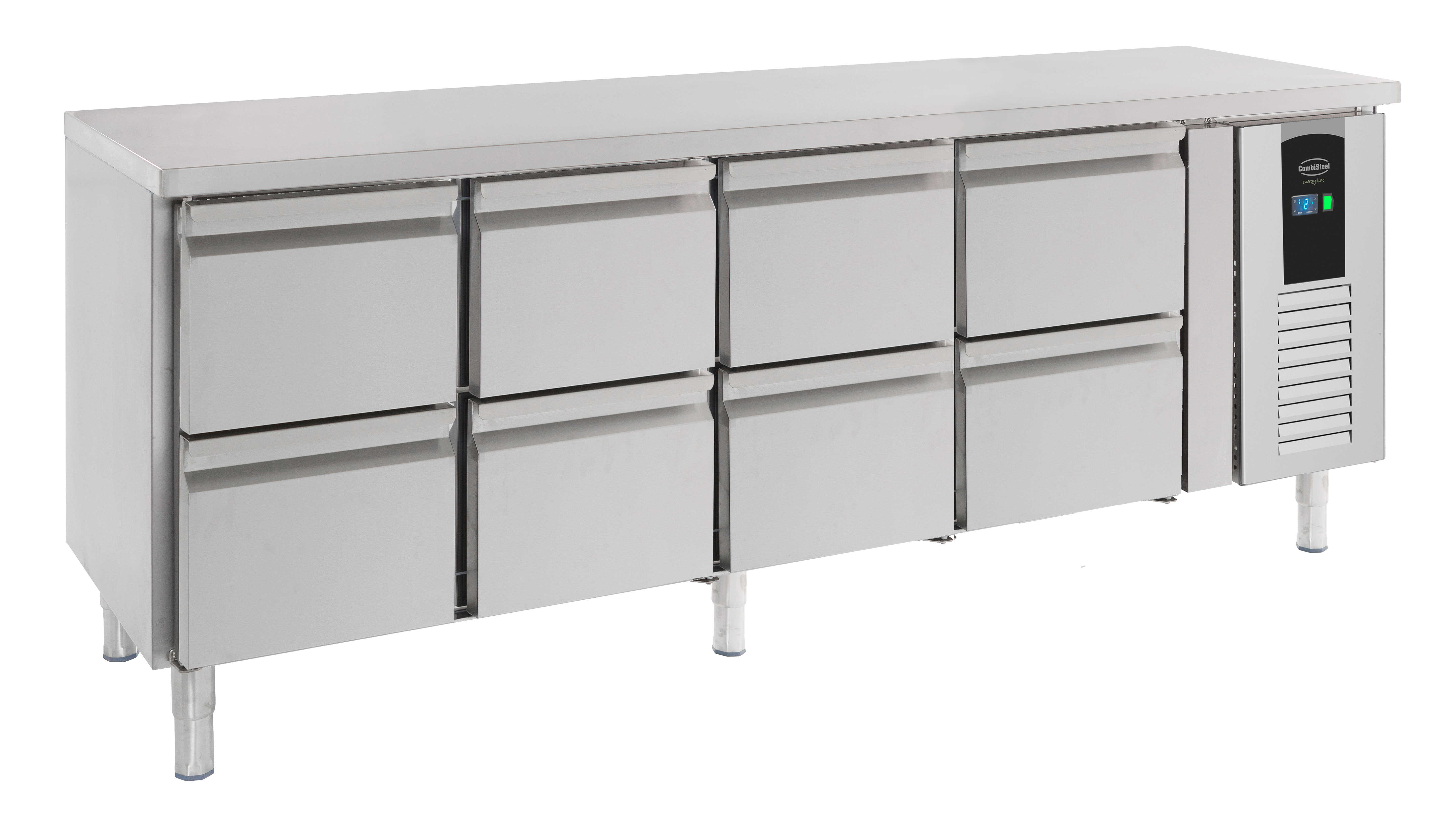 700 TABLE RÉFRIGÉRÉE 8 TIROIRS ENERGY LINE COMBESTEEL 7450.5050