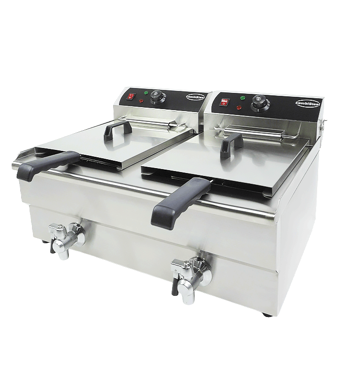 FRITEUSE POSABLE ÉLECTRIQUE 2X10 L COMBISTEEL 7455.1007