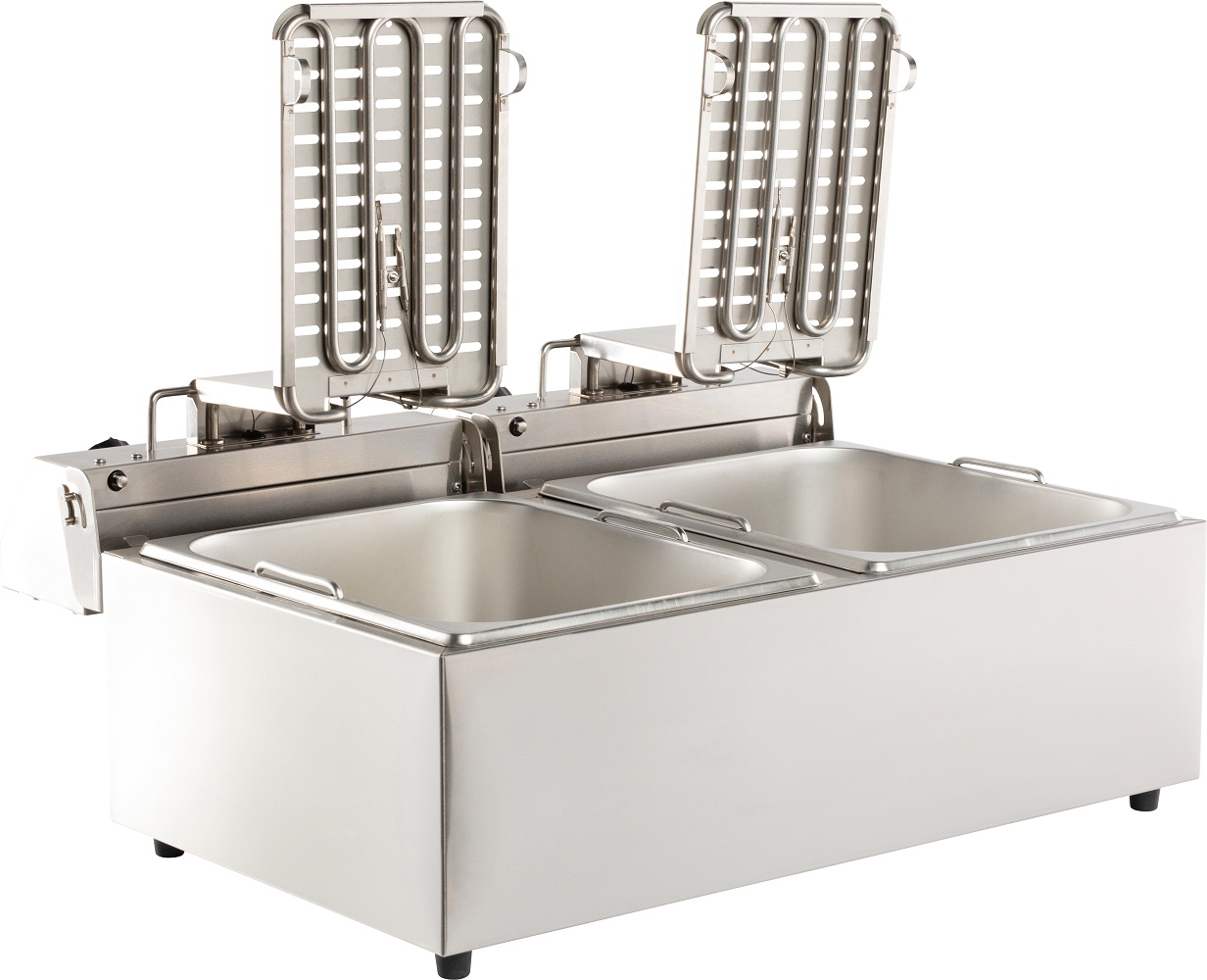 FRITEUSE POSABLE ÉLECTRIQUE 2X6 L COMBESTEEL 7455.1008