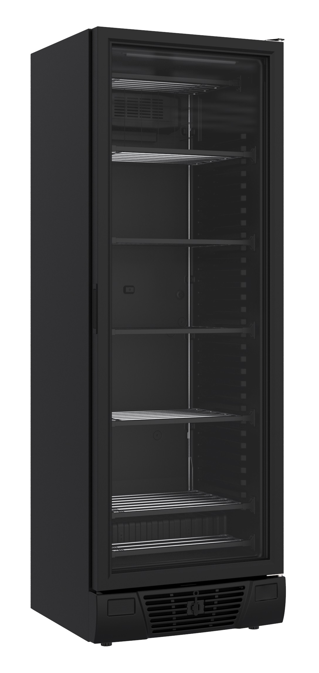 CONGÉLATEUR 1 PORTE EN VERRE NOIR 382L COMBESTEEL 7464.0064