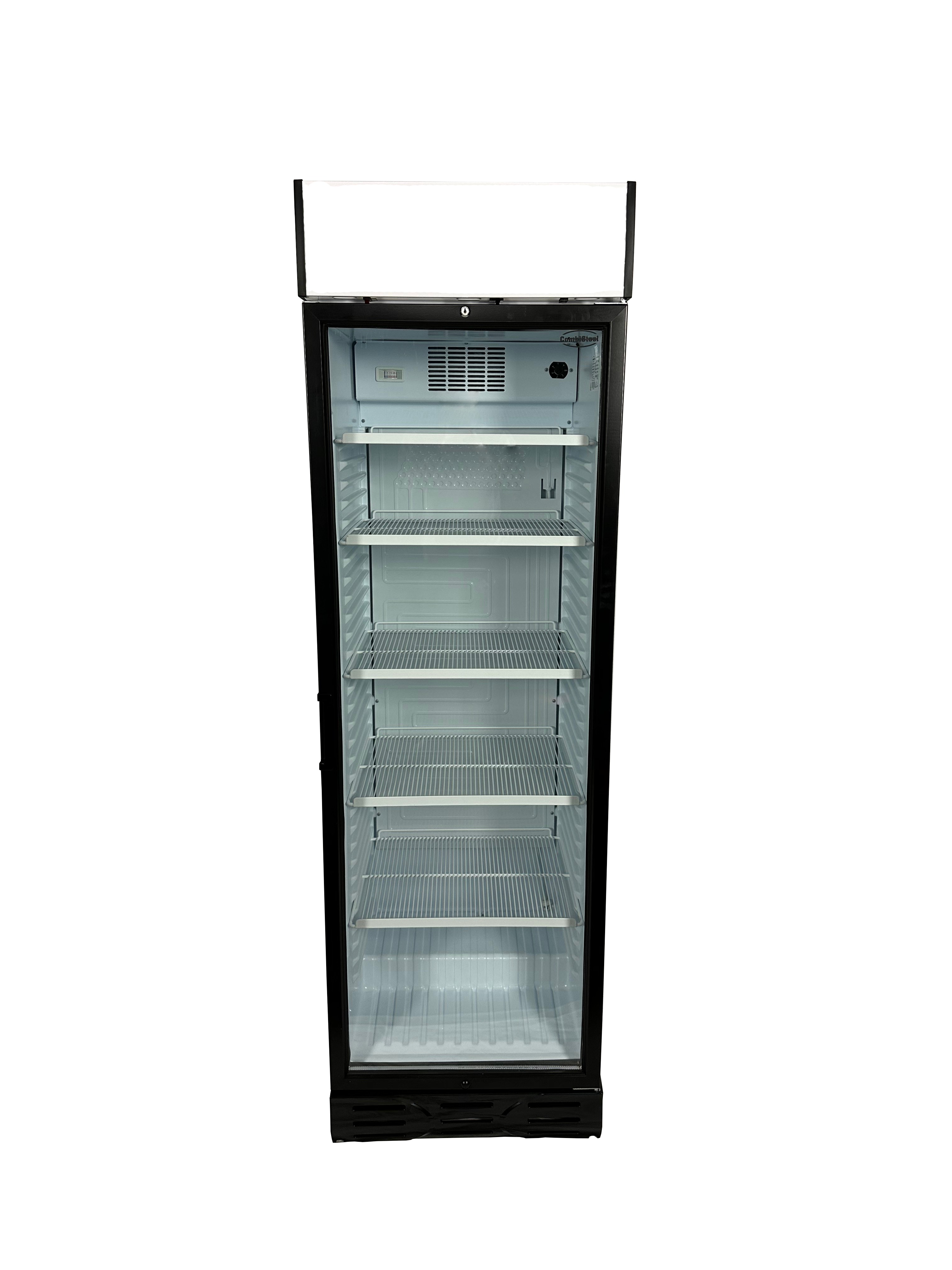 RÉFRIGÉRATEUR 1 PORTE EN VERRE SENS OUVERTURE PORTE GAUCHE COMBISTEEL 7464.0088
