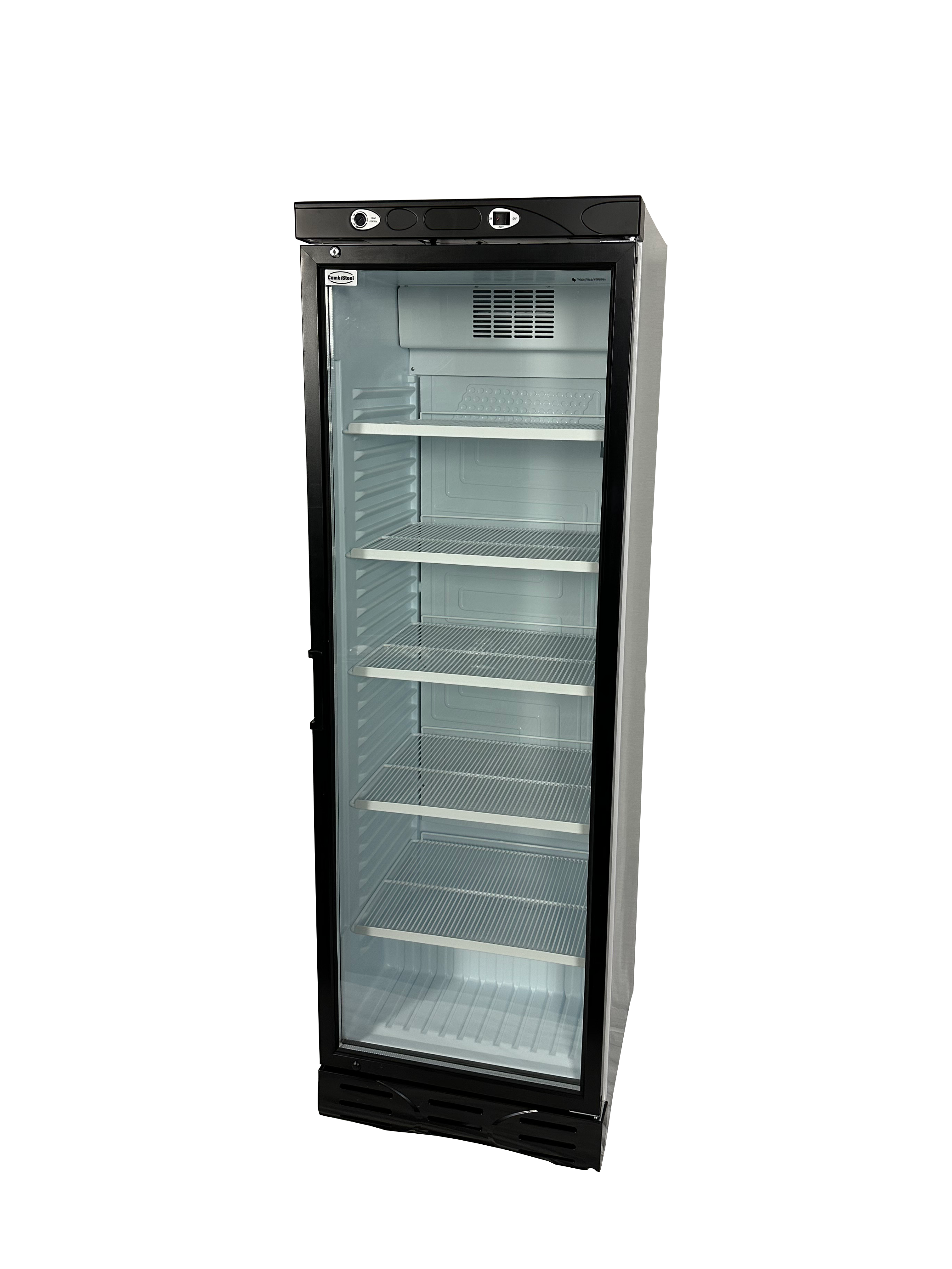 RÉFRIGÉRATEUR 1 PORTE EN VERRE 382L COMBISTEEL 7464.0095