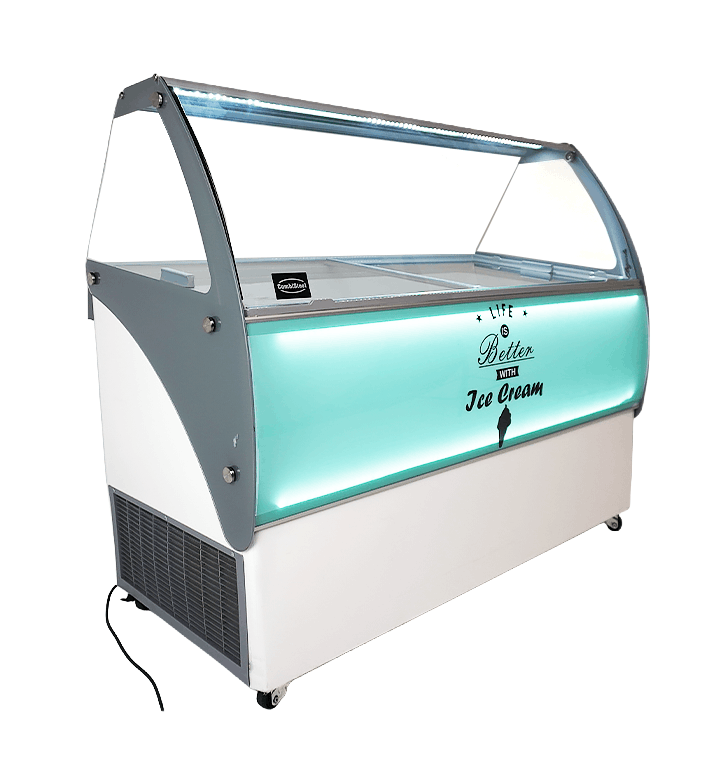 VITRINE À CREME GLACÉE CURACAO 10X5 LTR COMBESTEEL 7472.0105