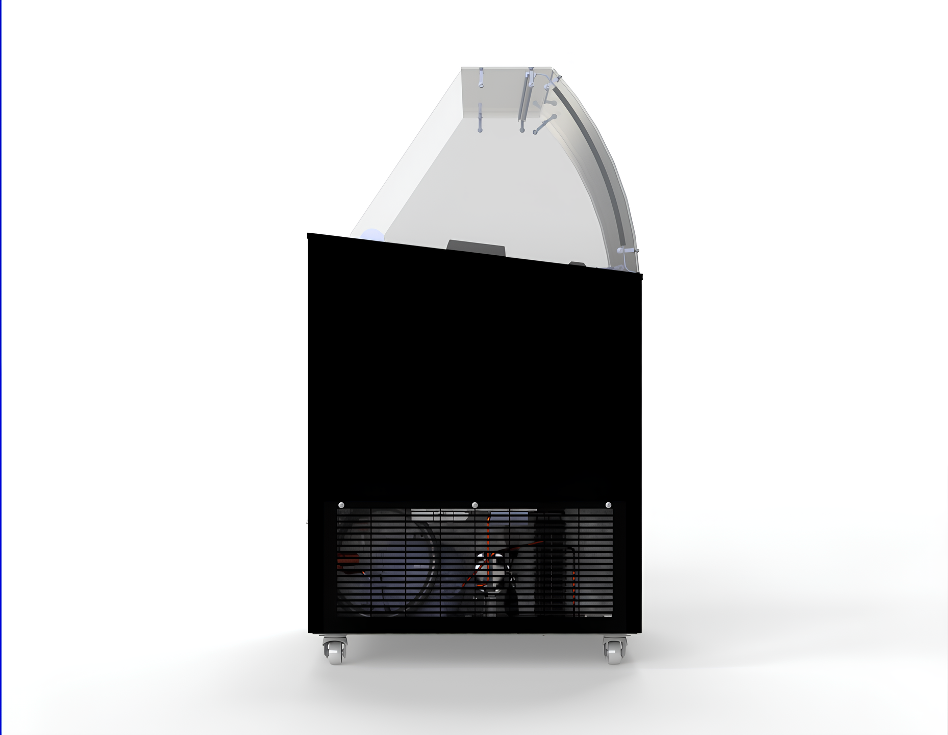 VITRINE À CREME GLACÉE CORSICA NOIR 6X5 LTR COMBESTEEL 7472.0124