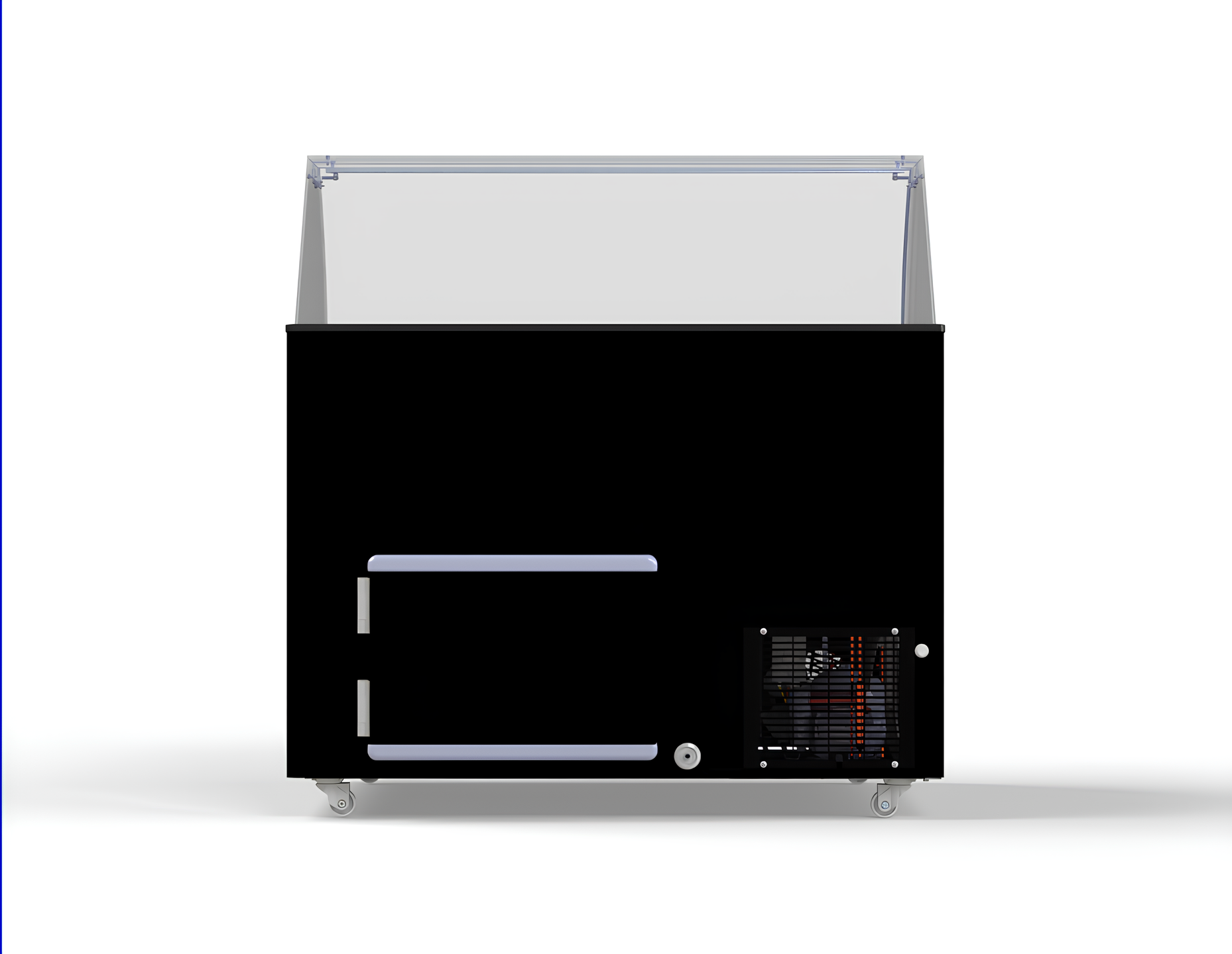 VITRINE À CREME GLACÉE JAVA NOIR 8x5 LTR COMBESTEEL 7472.0129