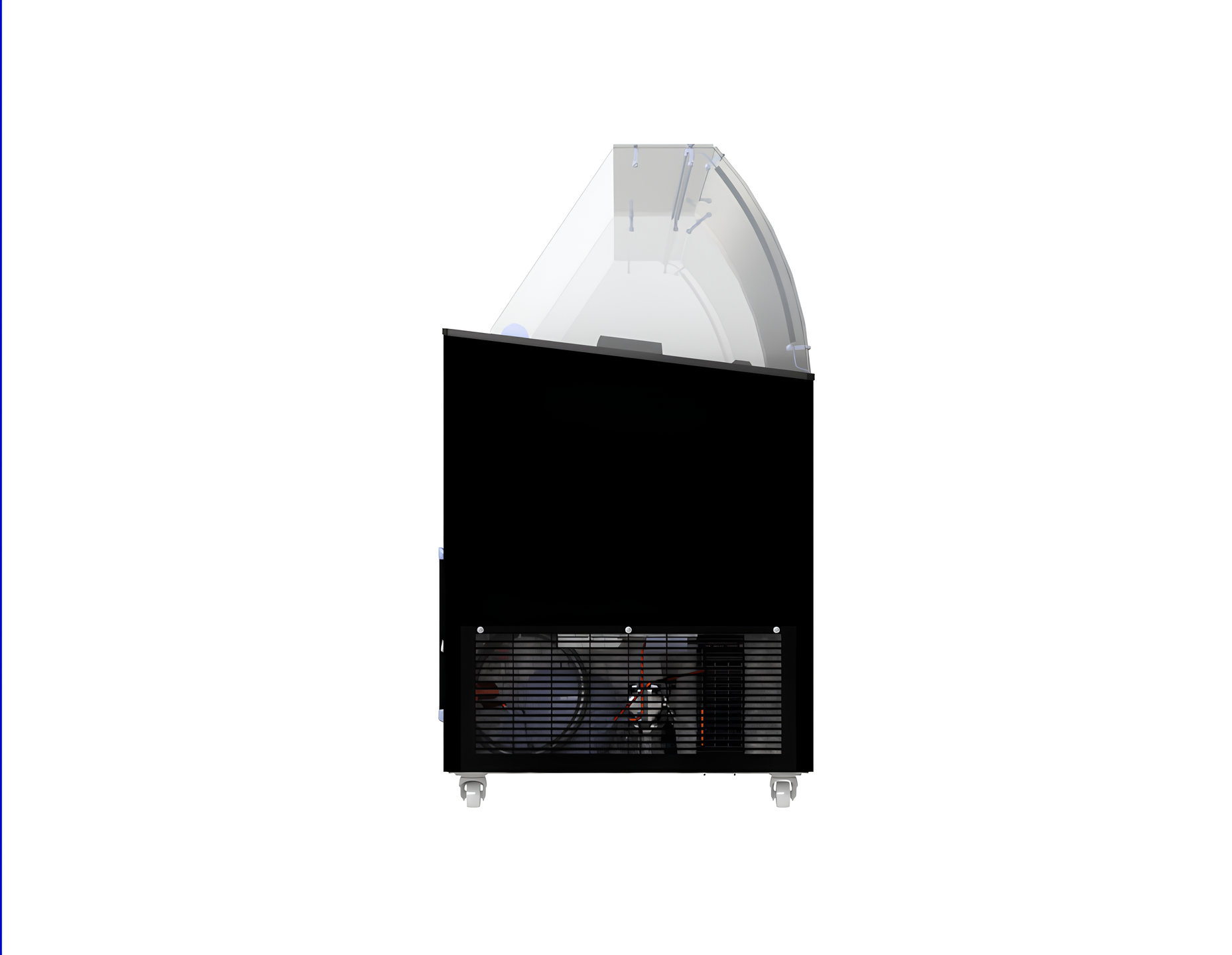 VITRINE À CREME GLACÉE TENERIFE NOIR 10X5 LTR COMBESTEEL 7472.0134