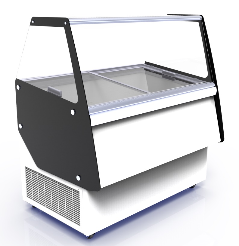 VITRINE À CREME GLACÉE CUBA 13X5 LTR COMBESTEEL 7472.0145