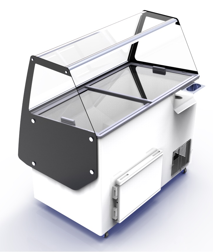 VITRINE À CREME GLACÉE CUBA 13X5 LTR COMBESTEEL 7472.0145