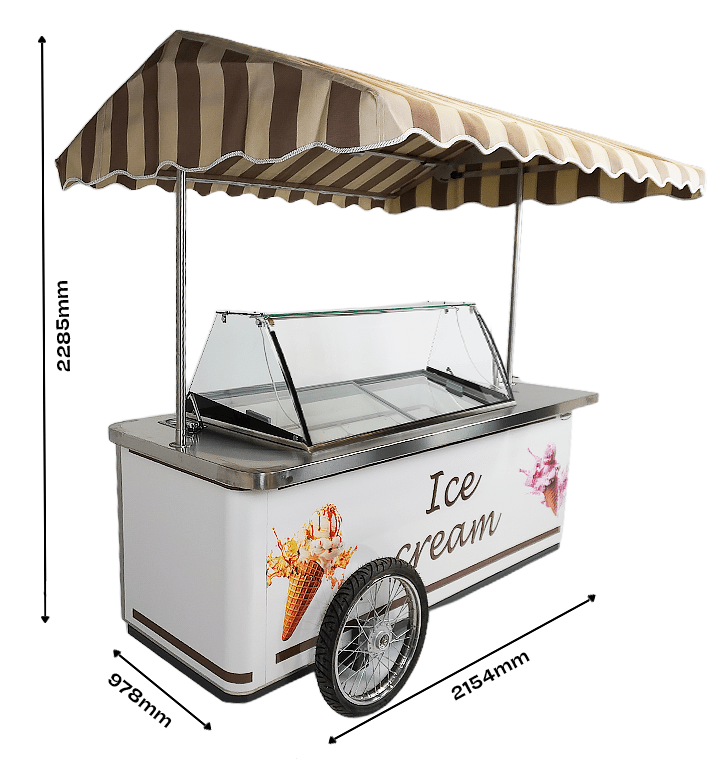 CHARIOT À GLACE RHODOS 9X5 LTR COMBESTEEL 7472.0170