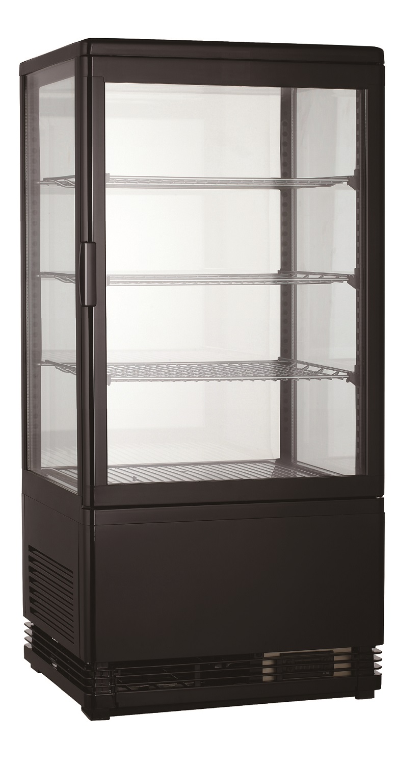 VITRINE RÉFRIGÉRATÉE 78L NOIR COMBESTEEL 7487.0175