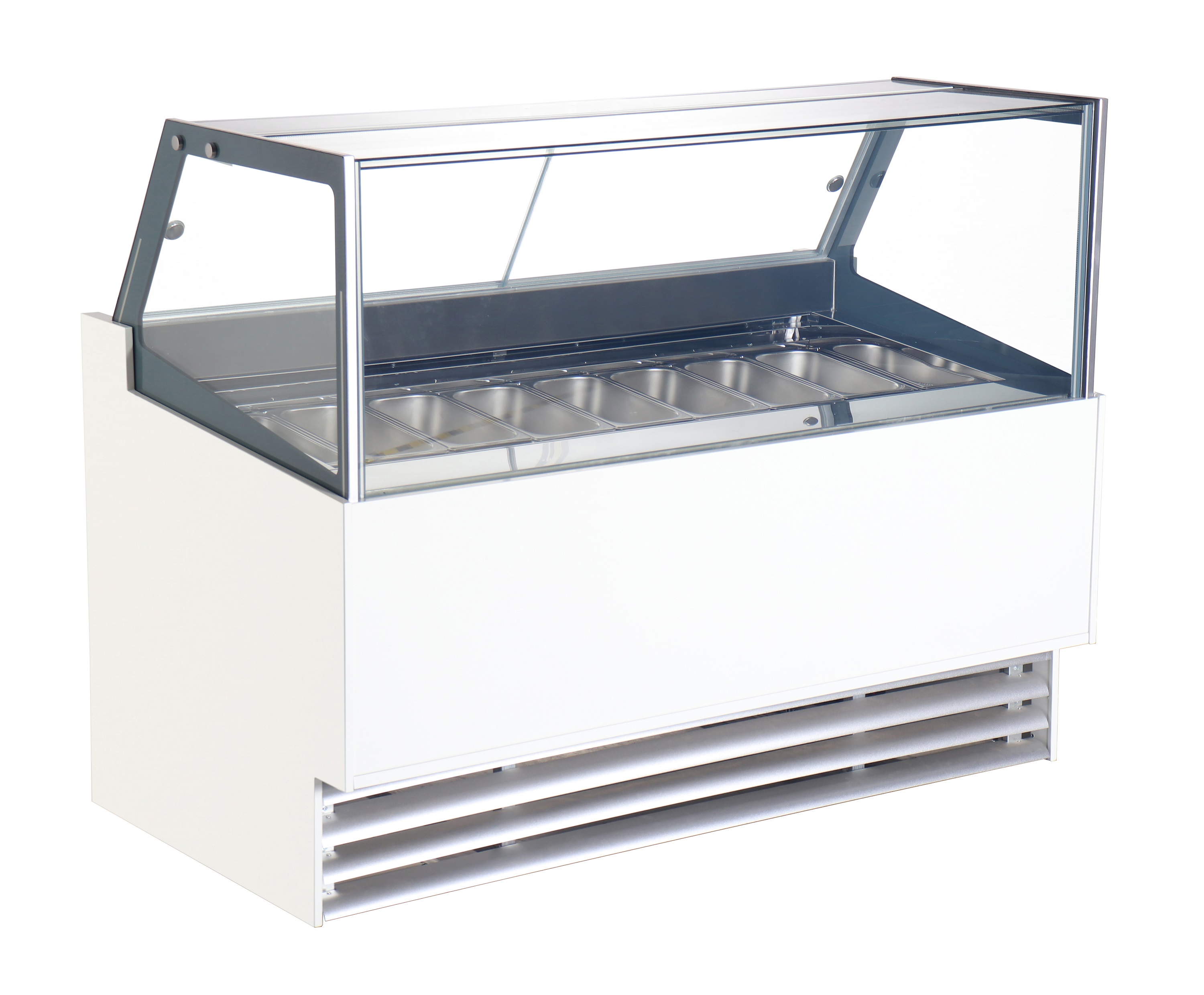 VITRINE À CREME GLACÉE BORNEO 12X5L COMBESTEEL 7487.0260