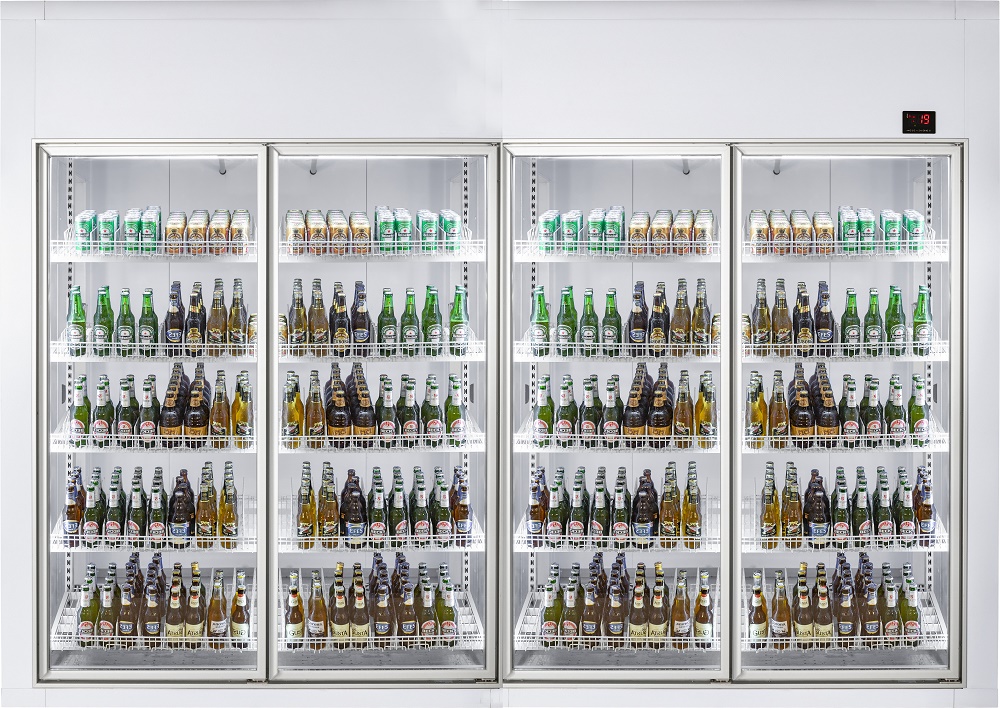 CHAMBRE FROIDE POSITIVE 3600x1200x2200 4 PORTES EN VERRE  *TRANSPORT SUR DEMANDE* COMBESTEEL 7489.3010