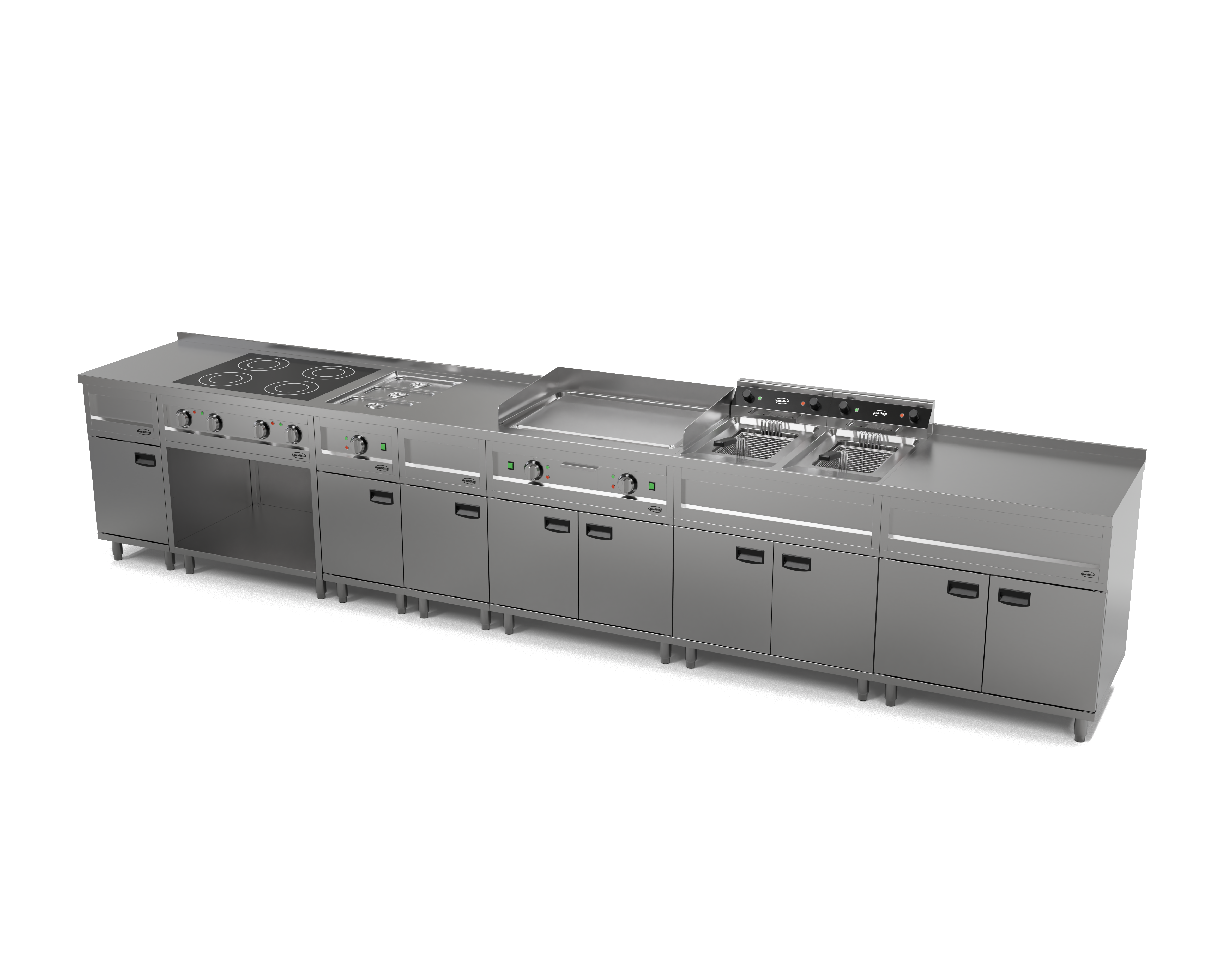 FRITEUSE ÉLECTRIQUES 2X12L 2X9KW COMBISTEEL 7455.0965