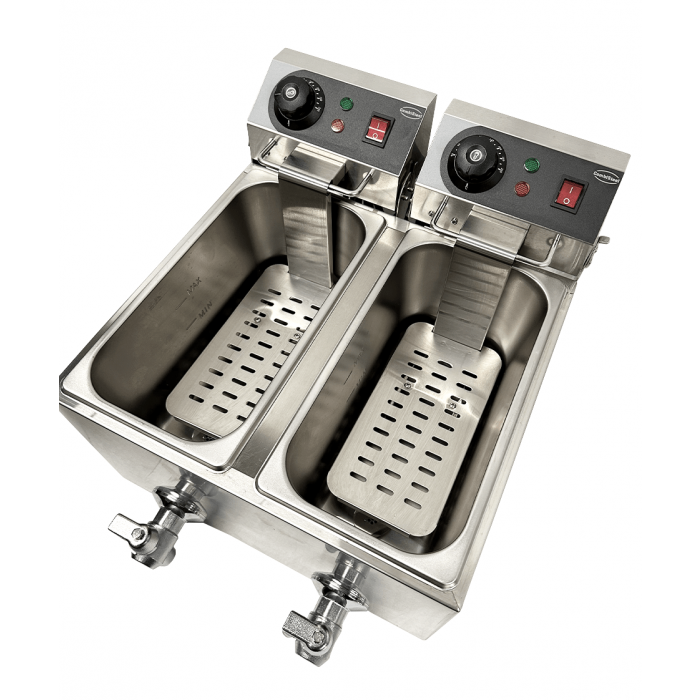 ELECTRIC COUNTER FRYER 2X4 L