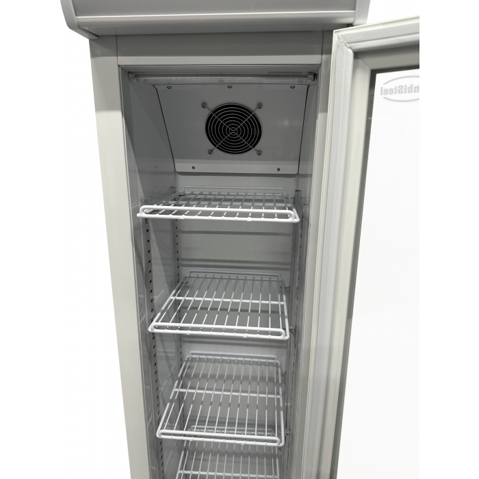 Narrow stainless steel refrigerator discount
