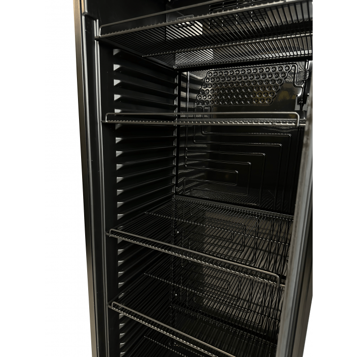 DRANKENKOELKAST GLASDEUR 382L VOLLEDIG ZWART