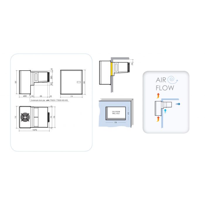 NEGATIVE WALL-MOUNTED UNIT 12,36-18 M3