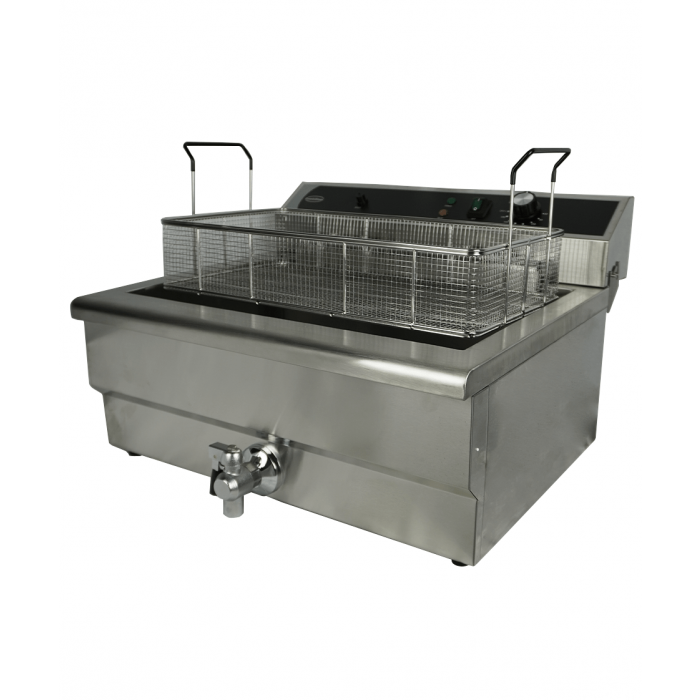 FRITEUSE POSABLE ÉLECTRIQUE 25L - AVEC ROBINET DE VIDANGE