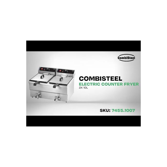 High-Capacity Counter Frying – 2×10L by Combisteel! 