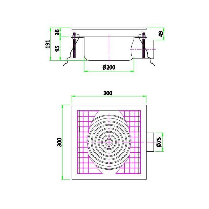 Caniveau De Sol Pour Cuisine Professionnelle 300 - Sortie Horizontale Combisteel 85378542
