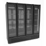 RÉFRIGÉRATEUR 4 PORTES EN VERRE NOIR 1850L thumbnail