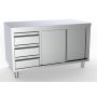 700 WORKTABLE SLIDING DOORS DRAWERS LEFT 1800 thumbnail