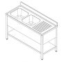700 SINK UNIT SHELF FLAT PACKED 2 LEFT 1600 thumbnail