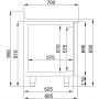 700 REFRIGERATED COUNTER UPSTAND 2 DOORS MONOBLOCK ENERGY LINE thumbnail
