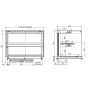 DROP-IN CUBIC HEATED CERAMIC DISPLAY - BLACK 4/1 thumbnail