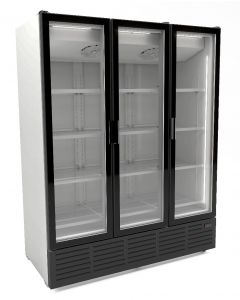 REFRIGERATOR 3 GLASS DOORS - WHITE 9002