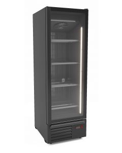 FREEZER 1 GLASS DOOR BLACK 500L