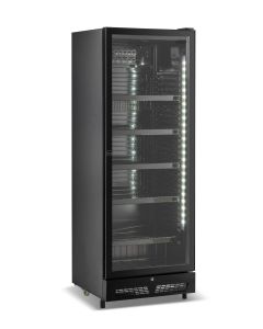DRANKENKOELKAST 1 GLASDEUR ZWART SVE-450 BL