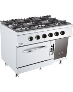 Cuisinière 70cm Nostalgie avec 1 four et une plaque de cuisson 4