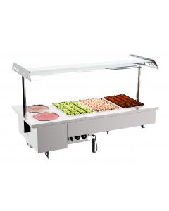 DROP-IN BAIN-MARIE 4/1 MET BOW