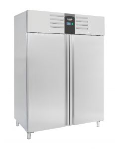 KÜHLSCHRANK EDELSTAHL 2 TÜREN 1400L ENERGY LINE