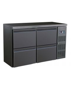 BARCOOLER BLACK 4 DRAWERS