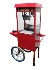 Popcornmachine met wielen